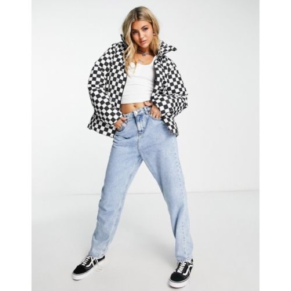 Vans XXL checkered black & white puffer jacket MTE
